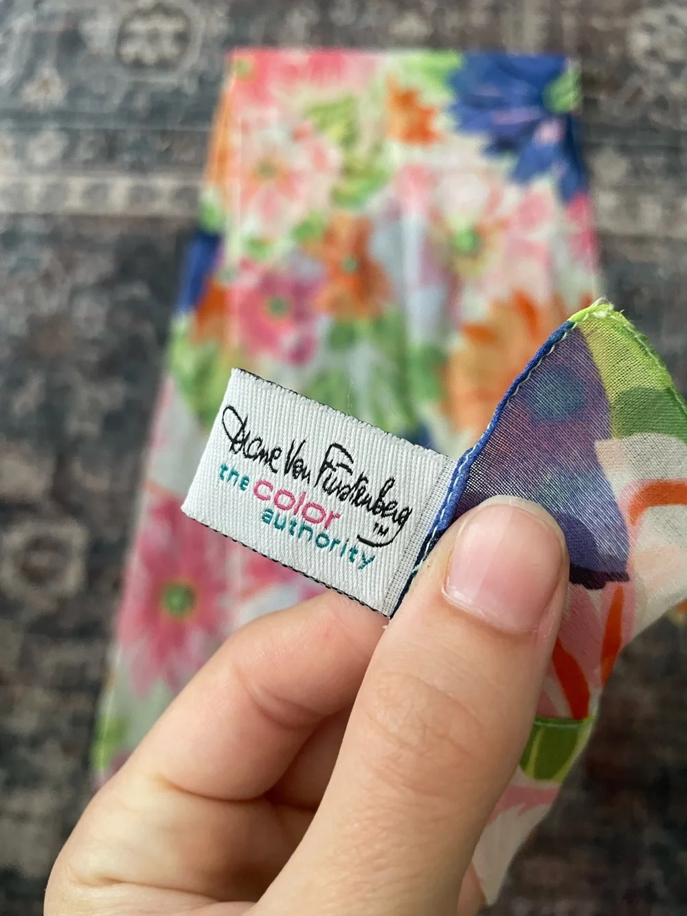 Diane von Furstenburg chiffon scarf